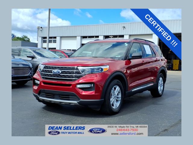 Rapid Red Metallic Tinted Clearcoat 2024 Ford Explorer SUV / Crossover All-Wheel Drive Automatic