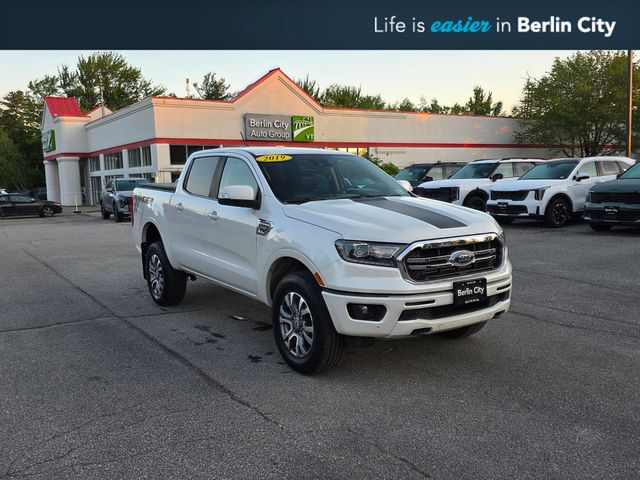 White Platinum Clearcoat 2019 Ford Ranger Pickup Truck Four-Wheel Drive Automatic