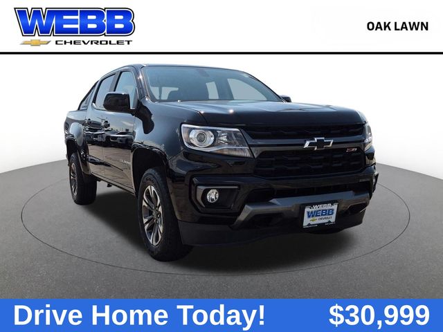 Black 2022 Chevrolet Colorado Pickup Truck Four-Wheel Drive 8-Speed Automatic
