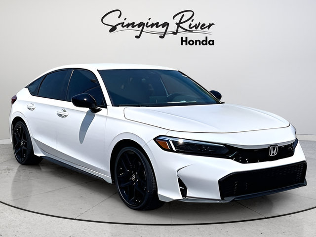Platinum White Pearl 2026 Honda Civic Hatchback Hatchback Front-Wheel Drive Continuously Variable Transmission