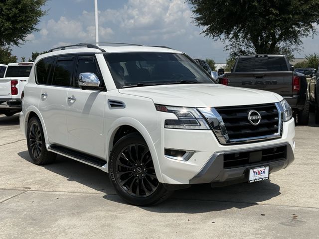 2024 Nissan Armada Platinum White at EAG Ford Navasota