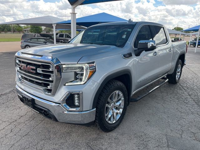 Quicksilver Metallic 2021 GMC Sierra 1500 SLT Crew Cab 4WD Pickup Truck Four-Wheel Drive Automatic