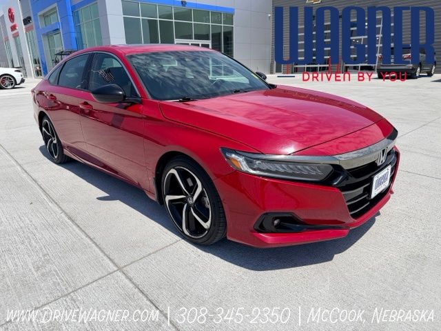 Red 2022 Honda Accord Sedan Front-Wheel Drive Automatic