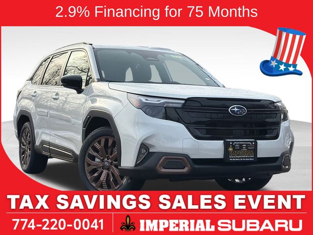 Crystal White Pearl 2026 Subaru Forester SUV / Crossover All-Wheel Drive Continuously Variable Transmission