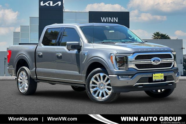 Gray Metallic 2022 Ford F-150 Limited SuperCrew 4WD Pickup Truck Four-Wheel Drive Automatic