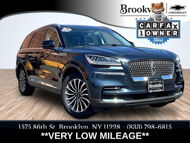 Flight Blue Metallic Clearcoat 2023 Lincoln Aviator SUV / Crossover All-Wheel Drive Automatic