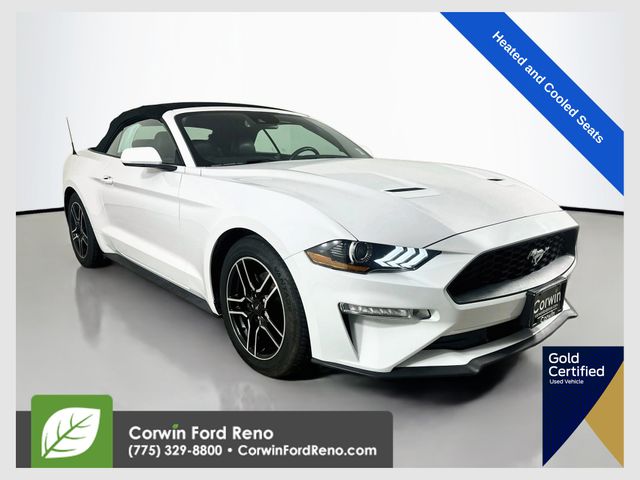 Oxford White 2021 Ford Mustang Convertible Rear-Wheel Drive Automatic