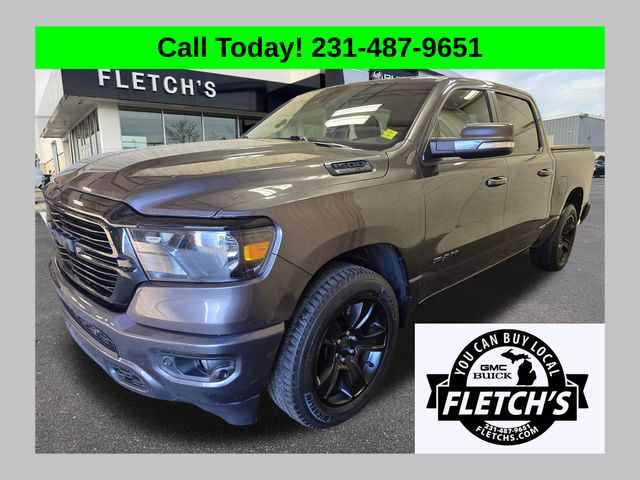 Gray (Granite Crystal Metallic Clearcoat) 2020 RAM 1500 Pickup Truck Four-Wheel Drive 8-Speed Automatic