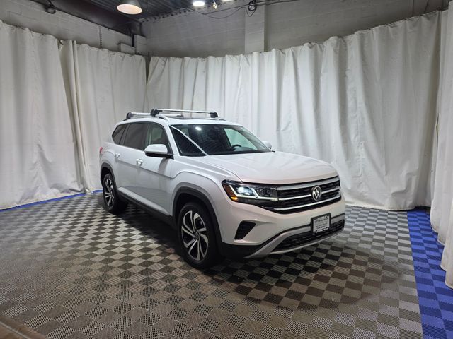 Opal White Pearl 2023 Volkswagen Atlas 8-Speed Automatic