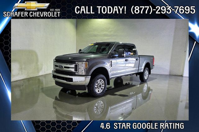 Stone Gray Metallic 2019 Ford F-250 Super Duty XLT Crew Cab 4WD Pickup Truck Four-Wheel Drive 6-Speed Automatic