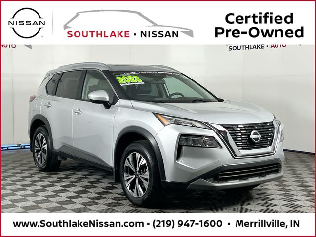 Brilliant Silver Metallic 2023 Nissan Rogue SV AWD SUV / Crossover All-Wheel Drive Continuously Variable Transmission