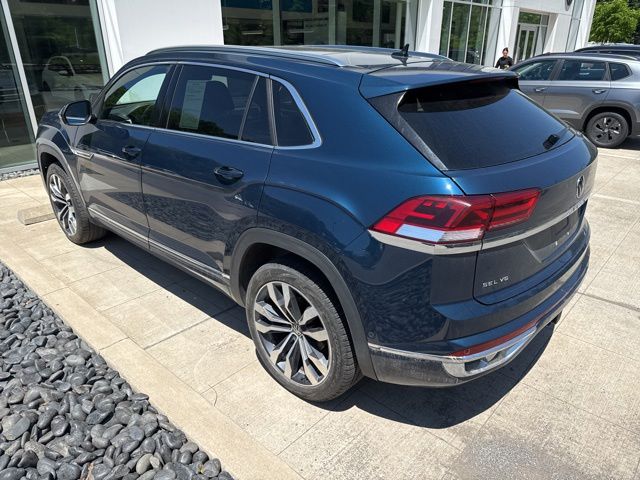 2023 Volkswagen Atlas Cross Sport 3.6L V6 SEL Premium R-Line Blue at Sutliff Volkswagen
