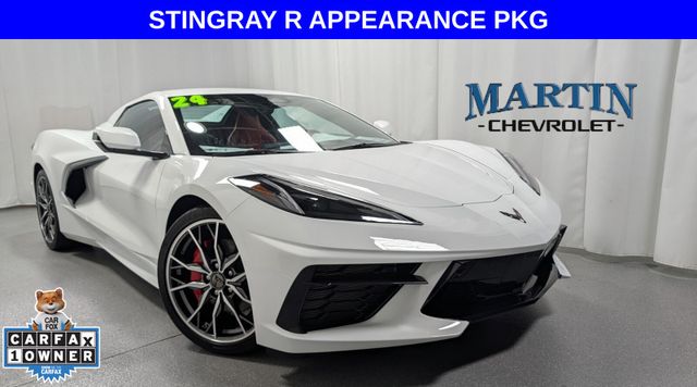 Arctic White 2024 Chevrolet Corvette Convertible Rear-Wheel Drive 8-Speed Dual Clutch
