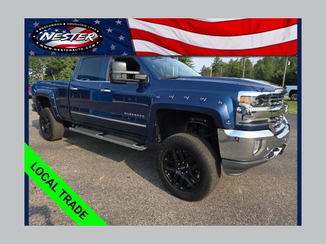 Deep Ocean Blue Metallic 2017 Chevrolet Silverado 1500 Pickup Truck Four-Wheel Drive 8-Speed Automatic Overdrive