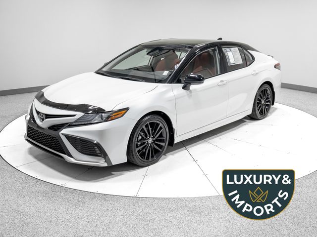Wind Chill Pearl/Midnight Black Metallic 2023 Toyota Camry Sedan All-Wheel Drive 8-Speed Automatic