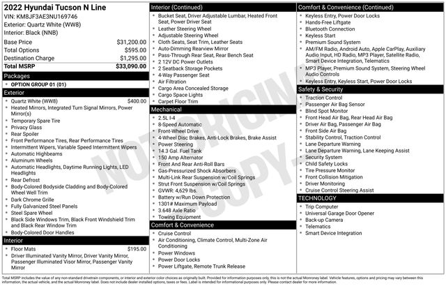 2022 Hyundai Tucson N Line