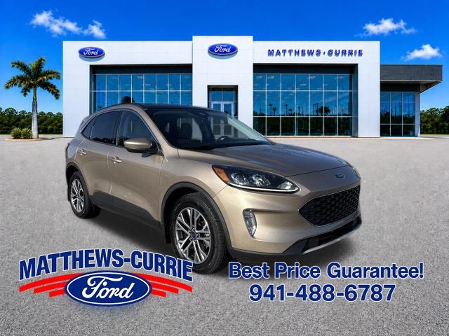 Desert Gold Metallic 2021 Ford Escape Hybrid SUV / Crossover All-Wheel Drive Continuously Variable Transmission