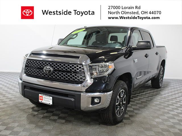 Midnight Black Metallic 2018 Toyota Tundra SR5 CrewMax 5.7L 4WD Pickup Truck Four-Wheel Drive 6-Speed Automatic Overdrive