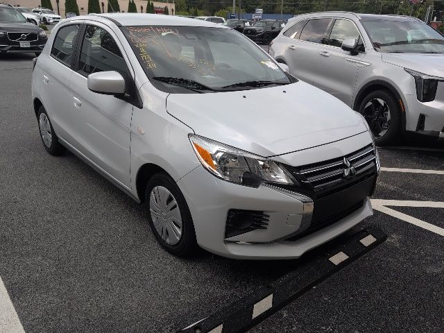 White 2024 Mitsubishi Mirage Hatchback Continuously Variable Transmission