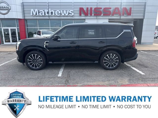Super Black 2025 Nissan Armada Platinum Reserve 4WD SUV / Crossover Four-Wheel Drive 9-Speed Automatic