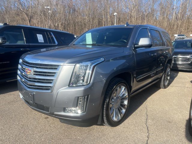 Gray (Satin Steel Metallic) 2018 Cadillac Escalade Platinum 4WD SUV / Crossover Four-Wheel Drive