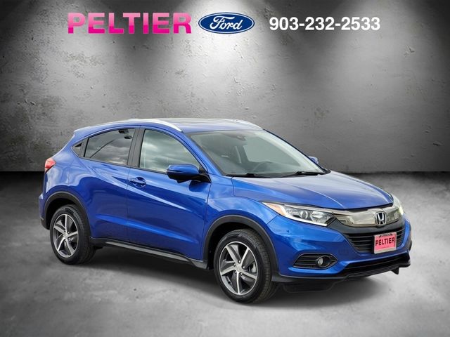 Aegean Blue Metallic 2021 Honda HR-V EX AWD SUV / Crossover All-Wheel Drive Continuously Variable Transmission