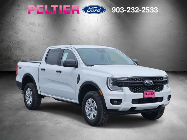 Oxford White 2025 Ford Ranger XL SuperCrew 4WD Pickup Truck Four-Wheel Drive Automatic