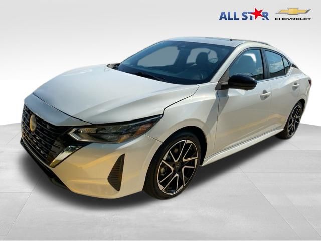 Aspen White Tricoat 2025 Nissan Sentra SR FWD Sedan Front-Wheel Drive Continuously Variable Transmission