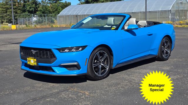 Grabber Blue Metallic 2024 Ford Mustang Convertible Rear-Wheel Drive Automatic