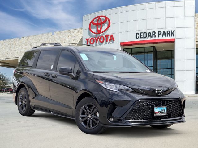 Midnight Black 2026 Toyota Sienna XSE 7-Passenger AWD Minivan All-Wheel Drive Continuously Variable Transmission
