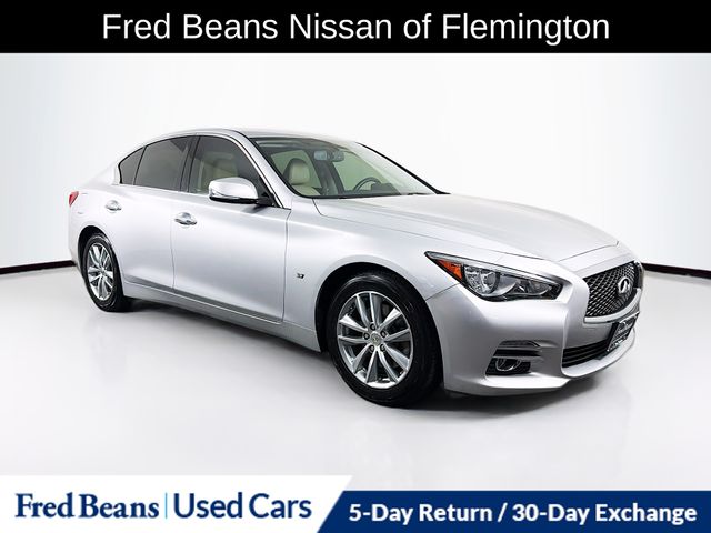 Gray (Liquid Platinum) 2015 INFINITI Q50 3.7 Premium RWD Sedan Rear-Wheel Drive 7-Speed Automatic