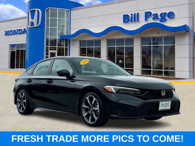 Blue Lagoon Pearl 2026 Honda Civic Hybrid Hatchback Front-Wheel Drive Continuously Variable Transmission