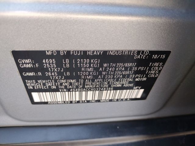 2016 Subaru Outback 2.5i Premium photo