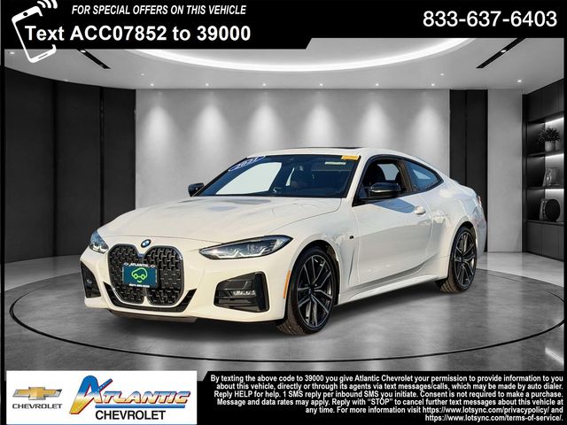 Alpine White 2021 BMW 4 Series Coupe All-Wheel Drive 8-Speed Automatic