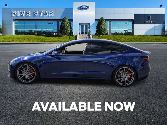 Used 2020 Blue Tesla Performance image 4
