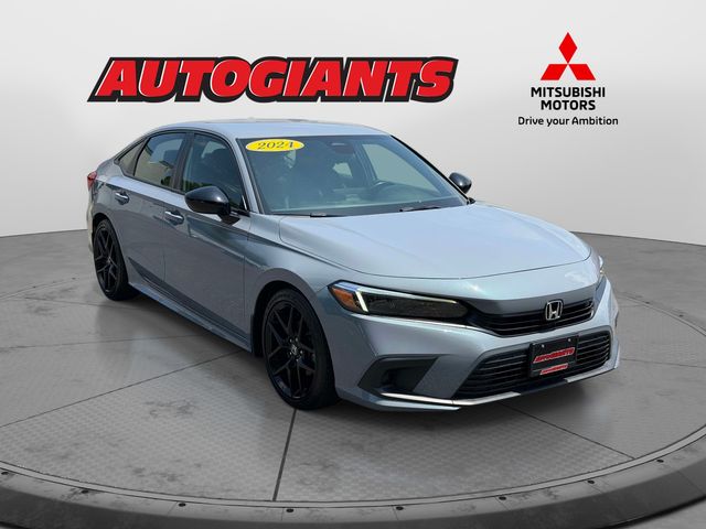 Sonic Gray Pearl 2024 Honda Civic Sport FWD Sedan Front-Wheel Drive Continuously Variable Transmission