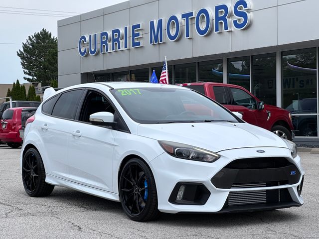 Frozen White 2017 Ford Focus RS Hatchback All-Wheel Drive 6-Speed Manual
