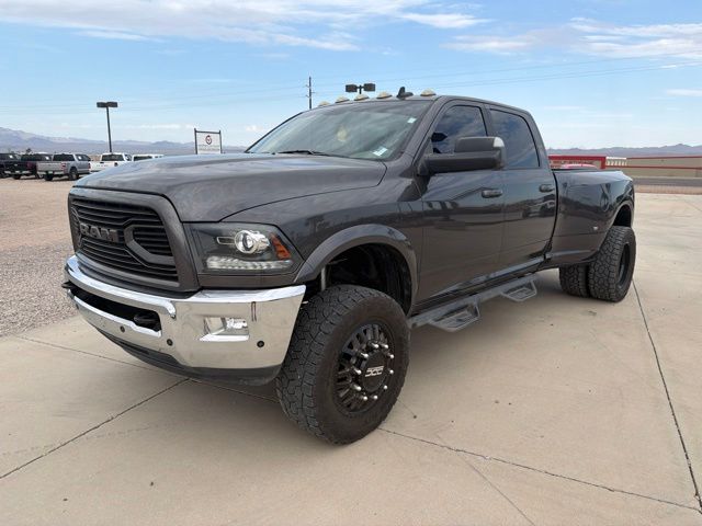 Gray (Granite Crystal Metallic Clearcoat) 2018 RAM 3500 Pickup Truck Four-Wheel Drive 6-Speed Automatic