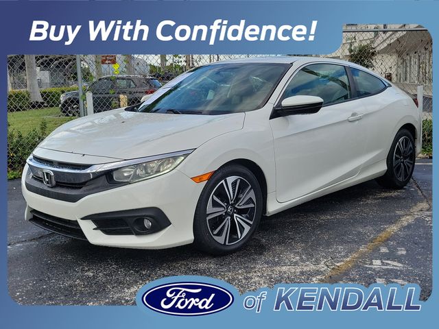 White Orchid Pearl 2016 Honda Civic Coupe Coupe Front-Wheel Drive Continuously Variable Transmission