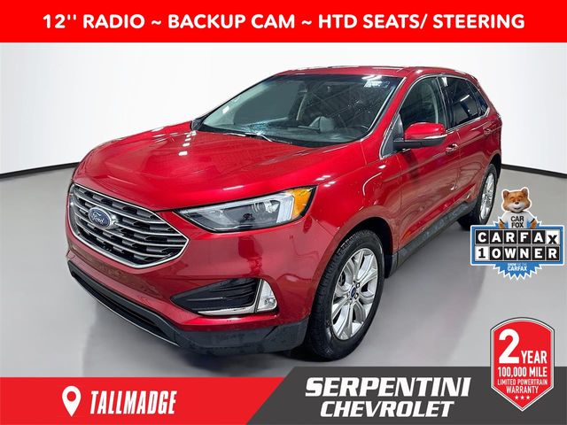 Rapid Red Metallic Tinted Clearcoat 2022 Ford Edge Titanium AWD SUV / Crossover All-Wheel Drive 8-Speed Automatic