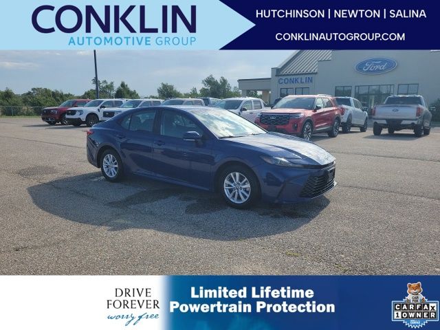 Blue 2025 Toyota Camry Sedan Front-Wheel Drive Continuously Variable Transmission