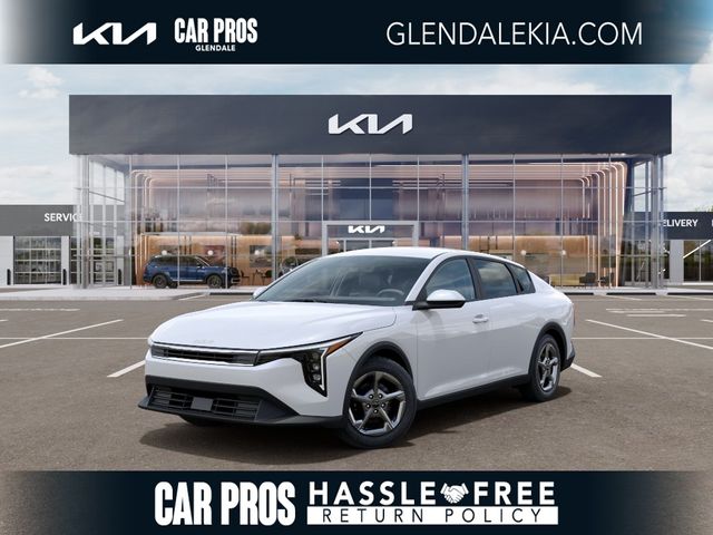 Snow White Pearl 2026 Kia K4 LXS FWD Sedan Front-Wheel Drive Continuously Variable Transmission