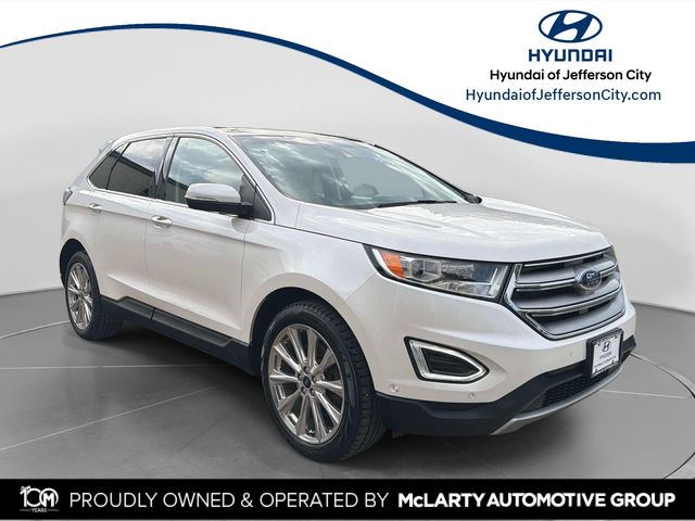 White Platinum Clearcoat Metallic 2018 Ford Edge SUV / Crossover All-Wheel Drive 6-Speed Automatic