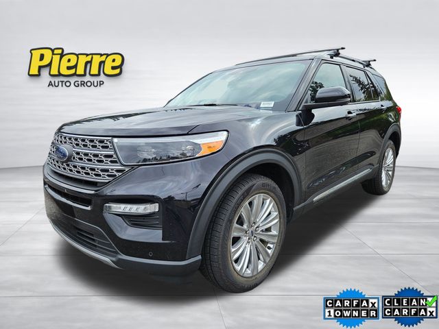 Black Metallic 2021 Ford Explorer Hybrid SUV / Crossover All-Wheel Drive Automatic