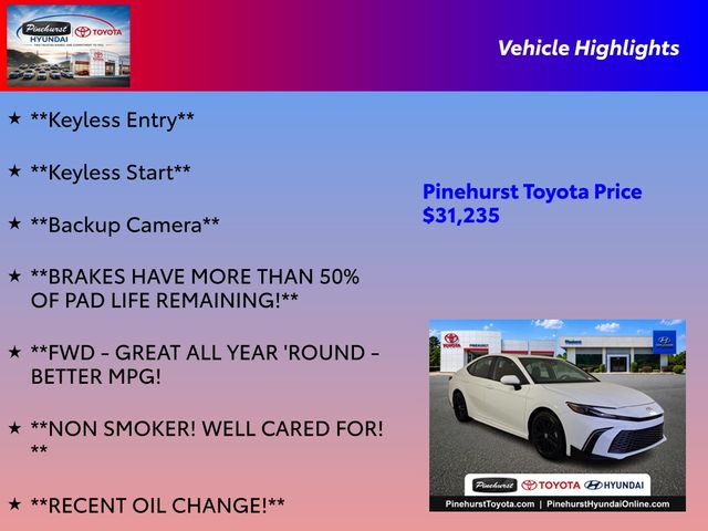 Used 2025 Toyota Camry Sedan