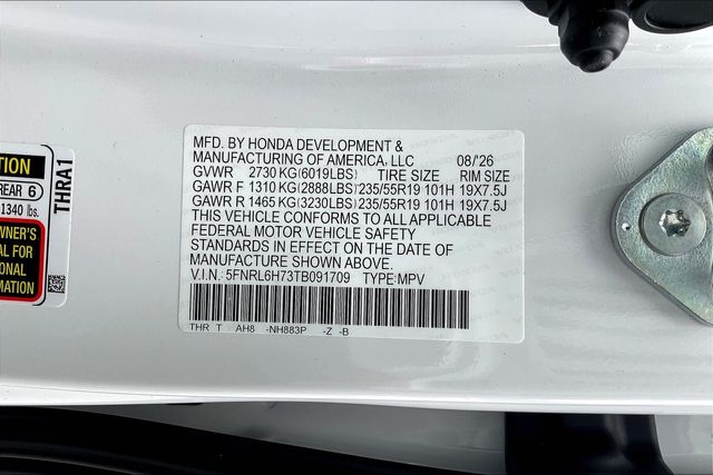 New 2026 Honda Odyssey Van