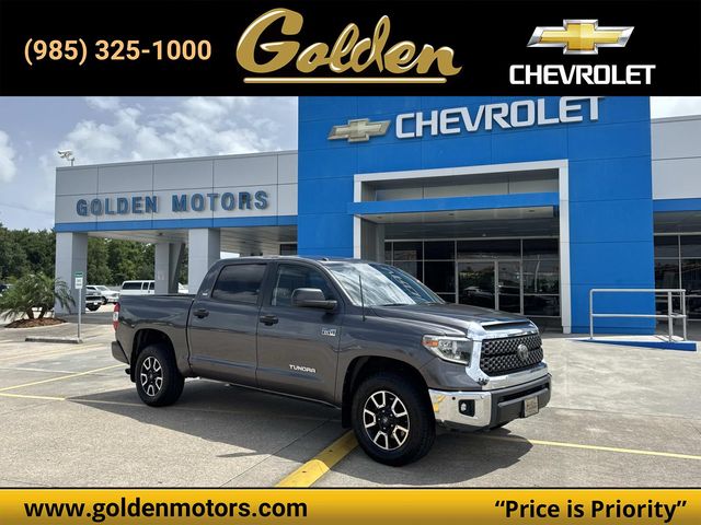 Magnetic Gray Metallic 2018 Toyota Tundra SR5 CrewMax 5.7L 4WD Pickup Truck Four-Wheel Drive 6-Speed Automatic Overdrive
