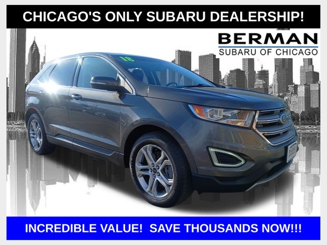 Gray (Magnetic Metallic) 2018 Ford Edge Titanium AWD SUV / Crossover All-Wheel Drive 6-Speed Automatic