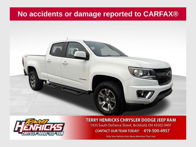 Summit White 2018 Chevrolet Colorado Pickup Truck Four-Wheel Drive 8-Speed Automatic