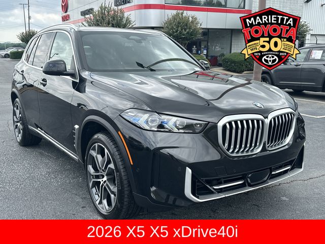 Black Sapphire Metallic 2026 BMW X5 xDrive40i SUV / Crossover All-Wheel Drive 8-Speed Automatic